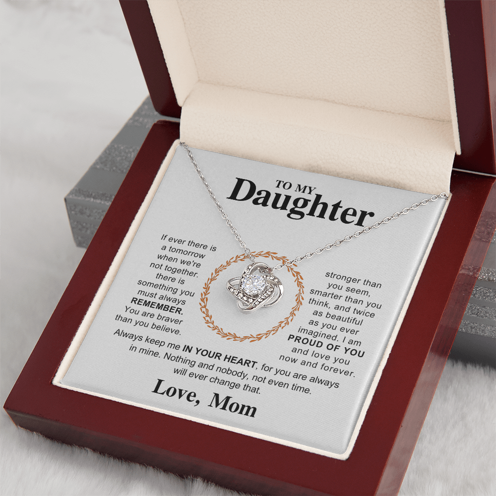 To My Daughter – Forever Love Heart Necklace from Mom