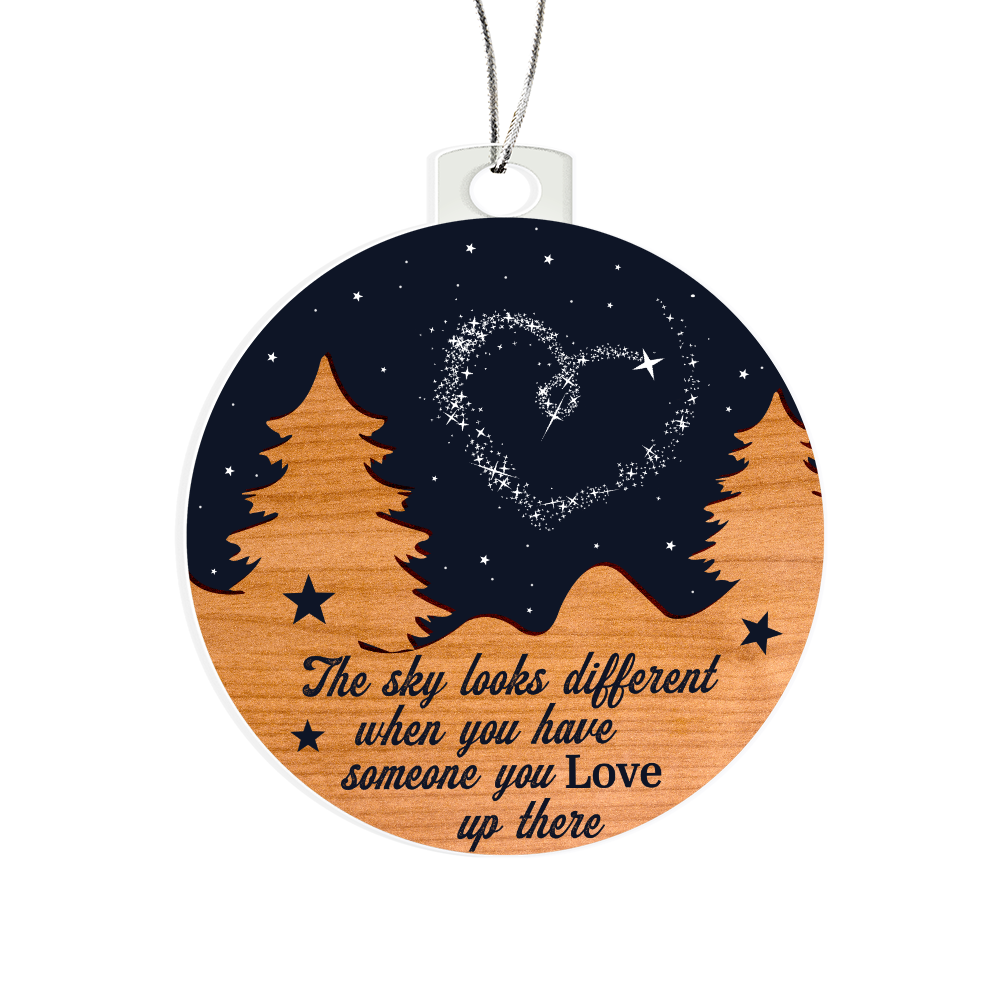 The Sky Looks Different – Memorial Keepsake Ornament