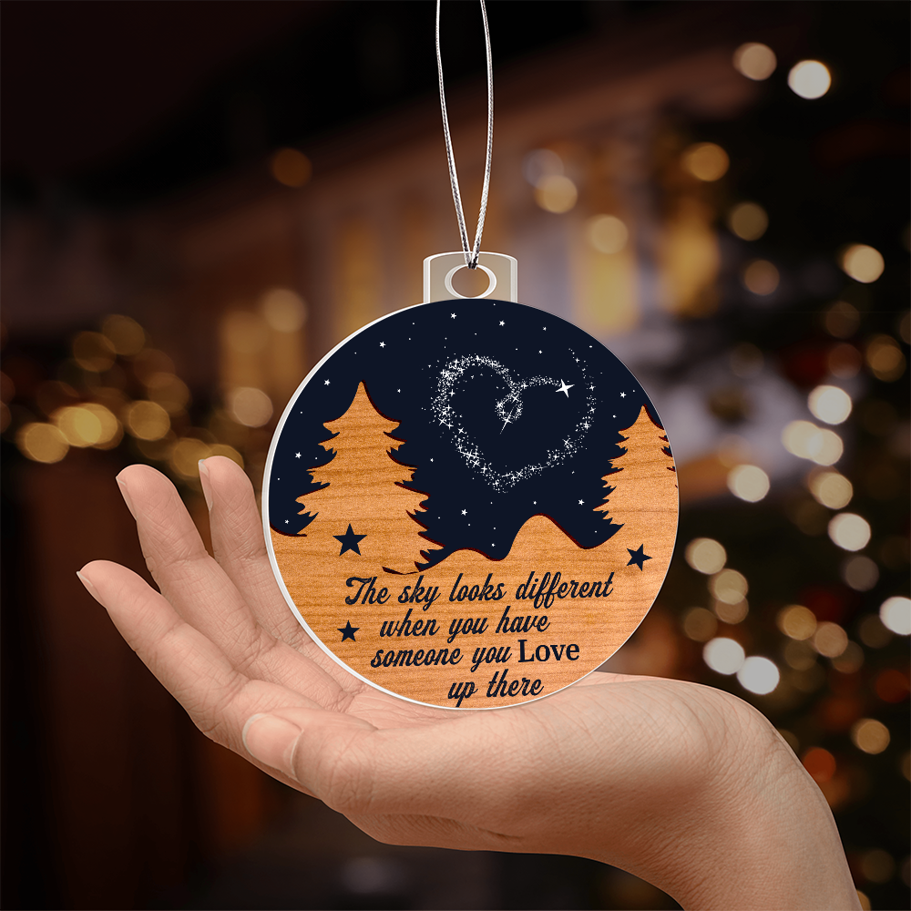 The Sky Looks Different – Memorial Keepsake Ornament