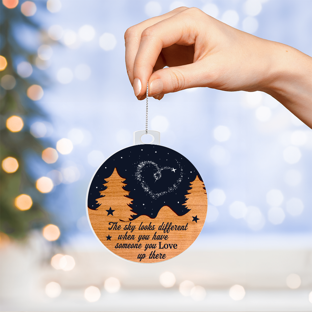 The Sky Looks Different – Memorial Keepsake Ornament