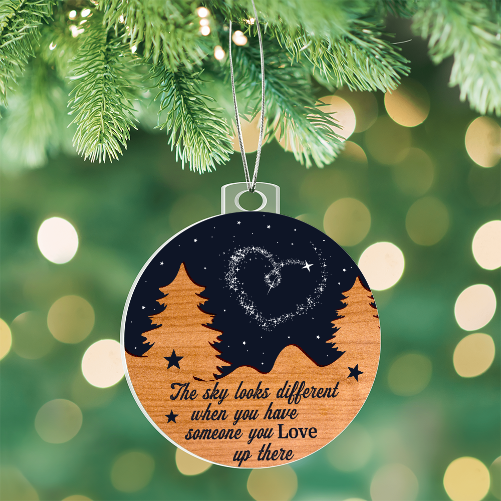 The Sky Looks Different – Memorial Keepsake Ornament