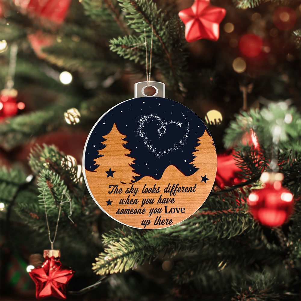 The Sky Looks Different – Memorial Keepsake Ornament