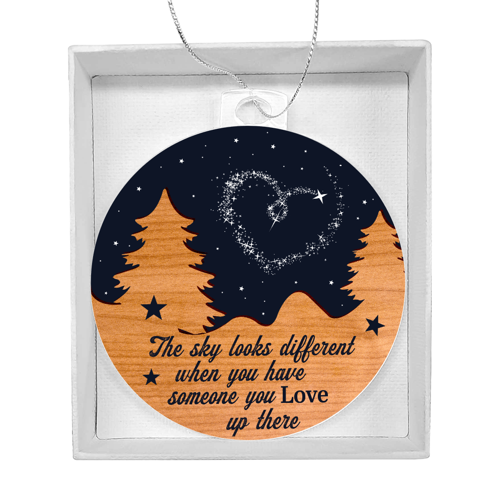 The Sky Looks Different – Memorial Keepsake Ornament