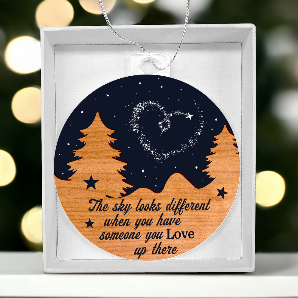 The Sky Looks Different – Memorial Keepsake Ornament