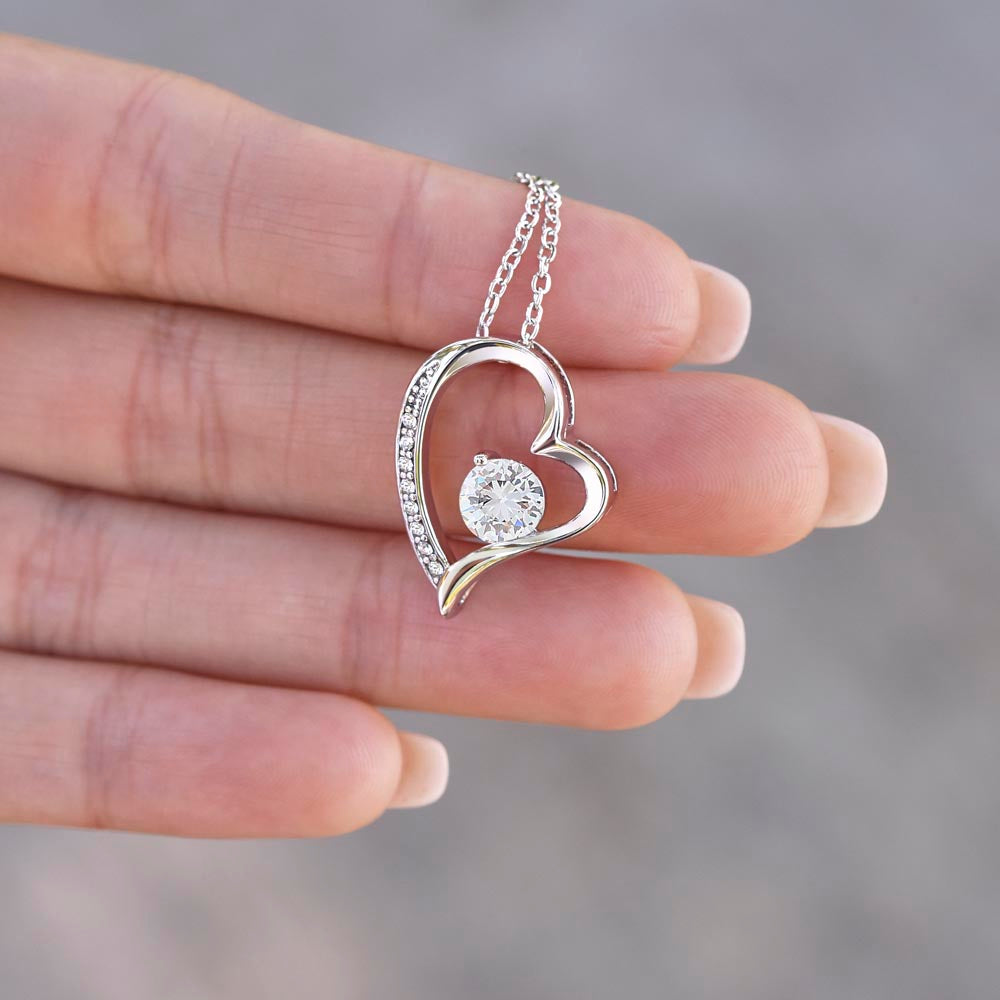 To My Mom – Forever Love Heart Necklace from Son