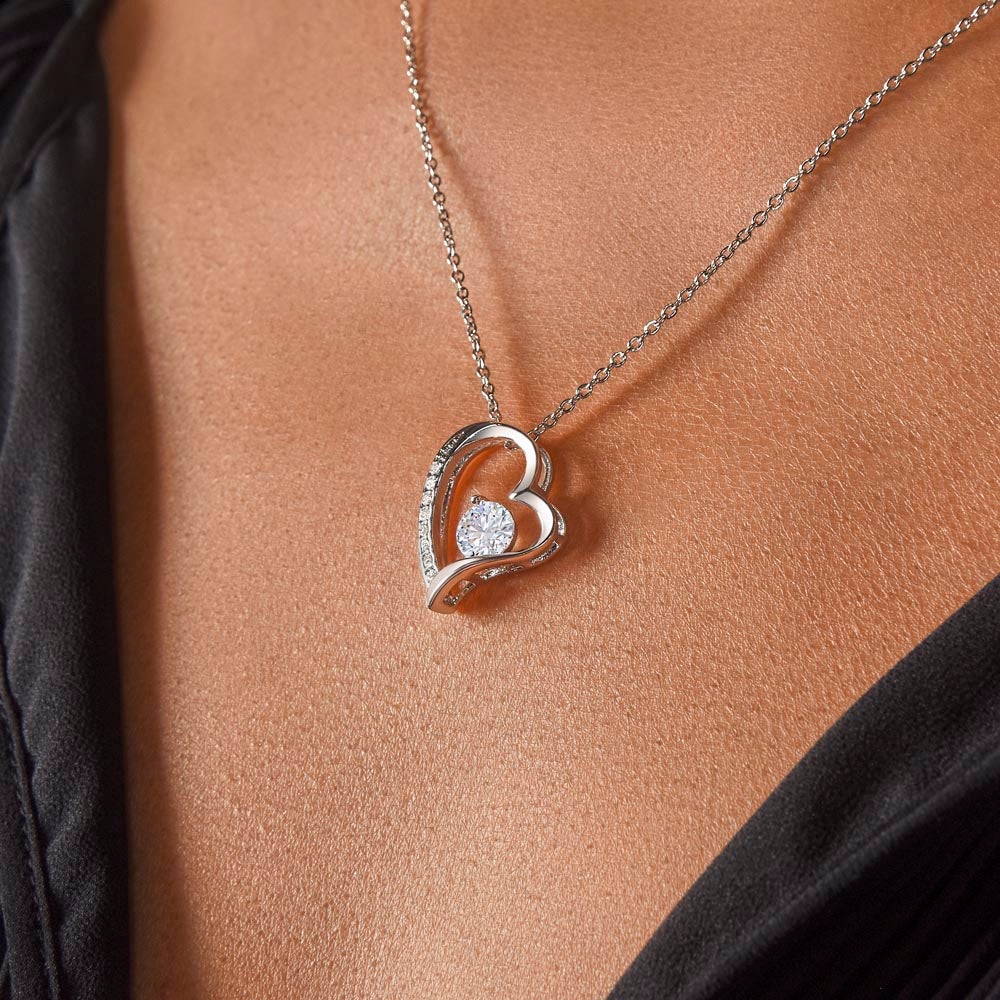 To My Mom – Forever Love Heart Necklace from Son