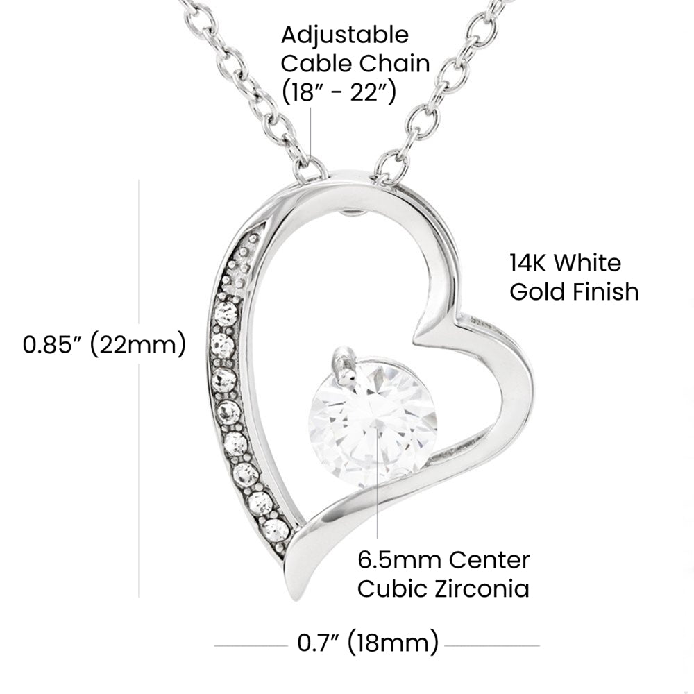 To My Wife – Forever Love Heart Necklace from Husband