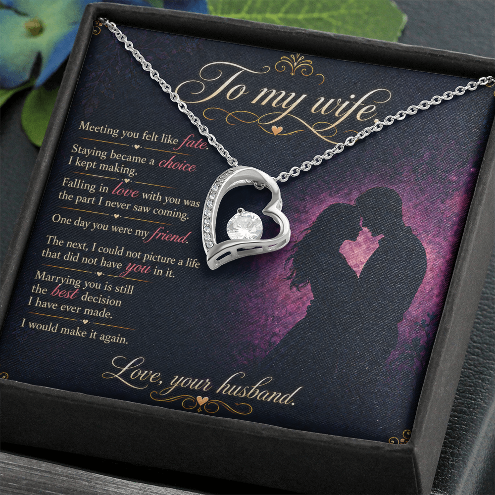 To My Wife – Forever Love Heart Necklace from Husband