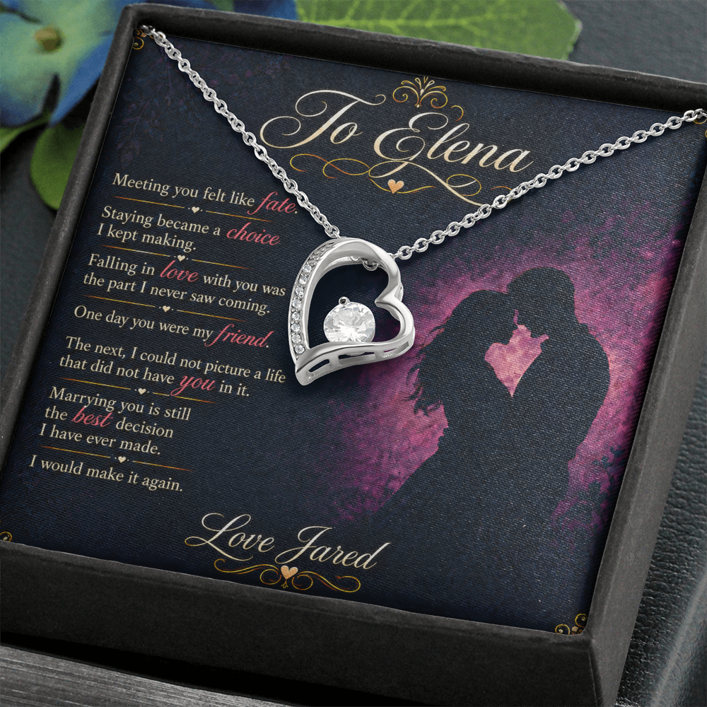 To My Wife – My Best Decision Forever Love Necklace