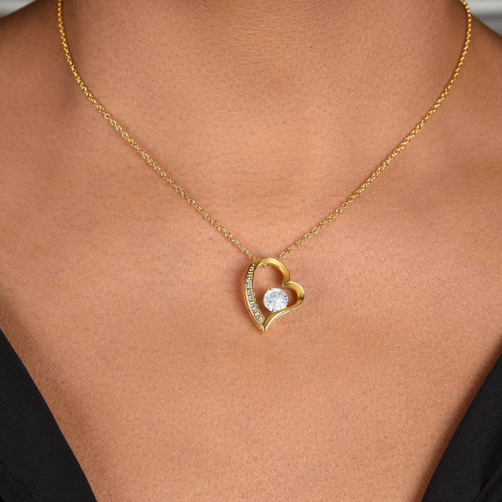 To My Mom – Forever Love Heart Necklace from Son