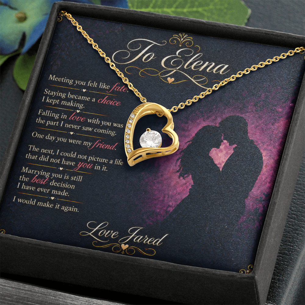 To My Wife – My Best Decision Forever Love Necklace