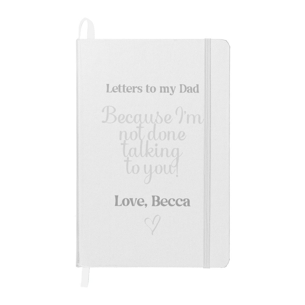 Letters to Dad Memorial Journal – Because I'm Not Done Talking to You