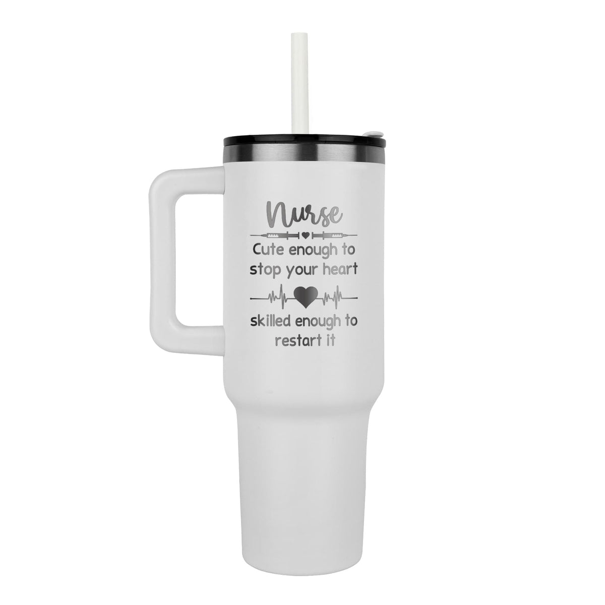 Nurse Cute Enough to Stop Your Heart Funny Tumbler