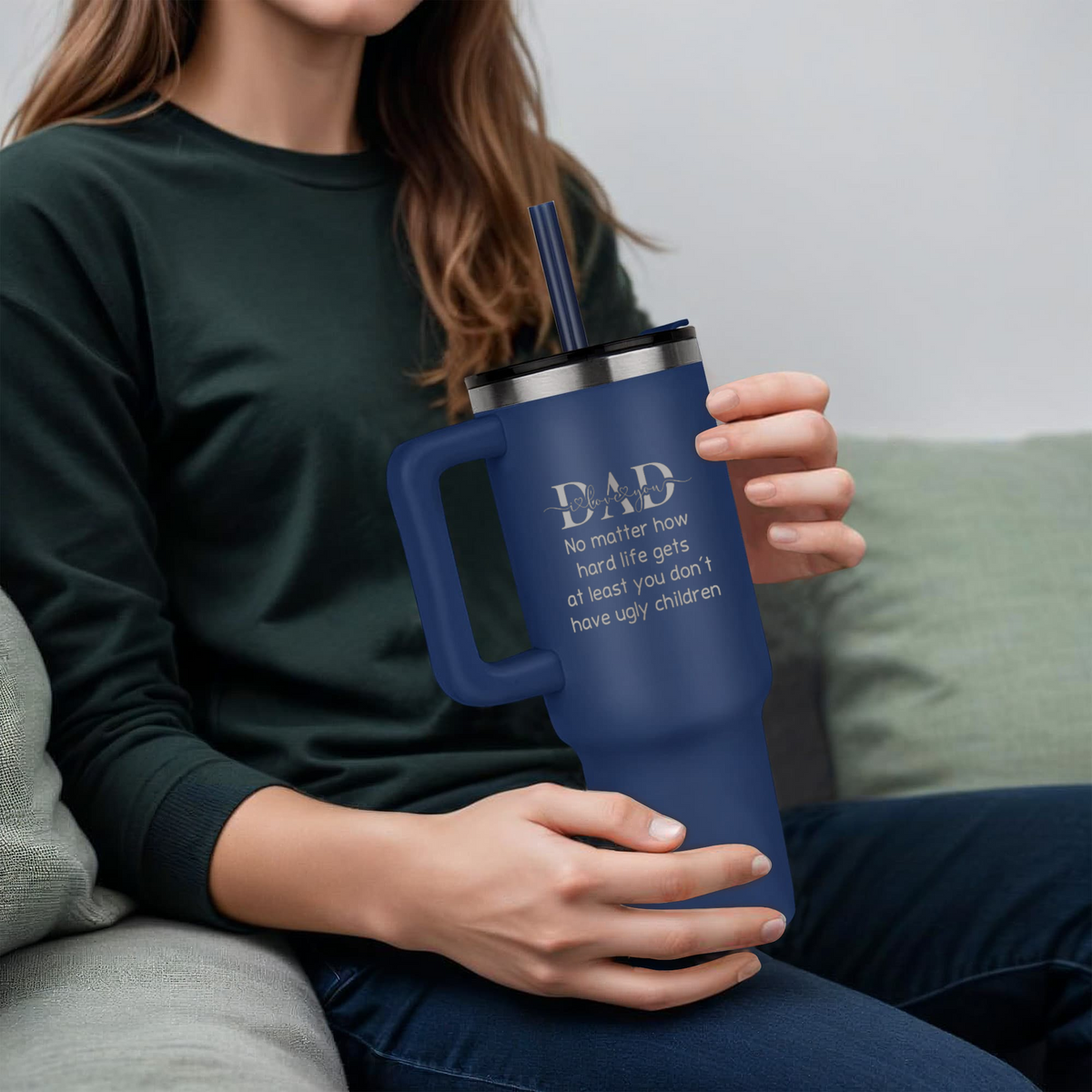 Dad, At Least You Don't Have Ugly Children Funny Tumbler