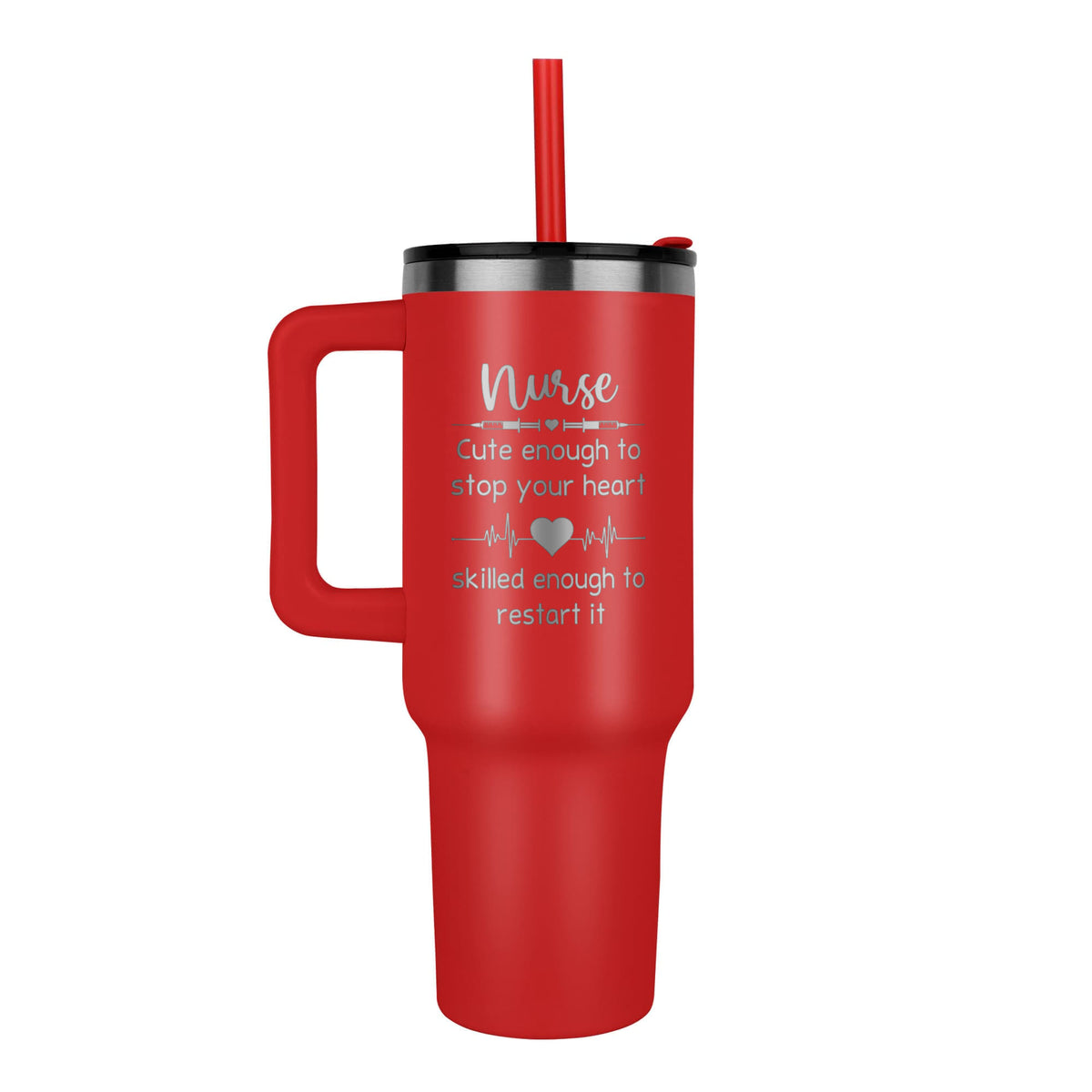 Nurse Cute Enough to Stop Your Heart Funny Tumbler