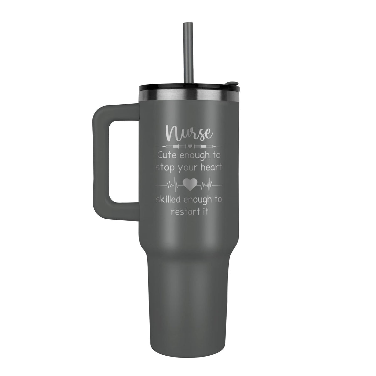 Nurse Cute Enough to Stop Your Heart Funny Tumbler