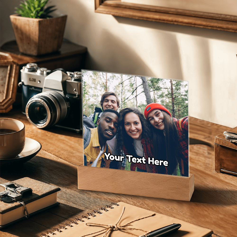 Upload Your Own Photo & Custom Text Acrylic Plaque