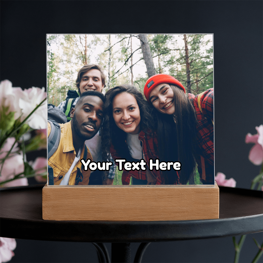 Upload Your Own Photo & Custom Text Acrylic Plaque