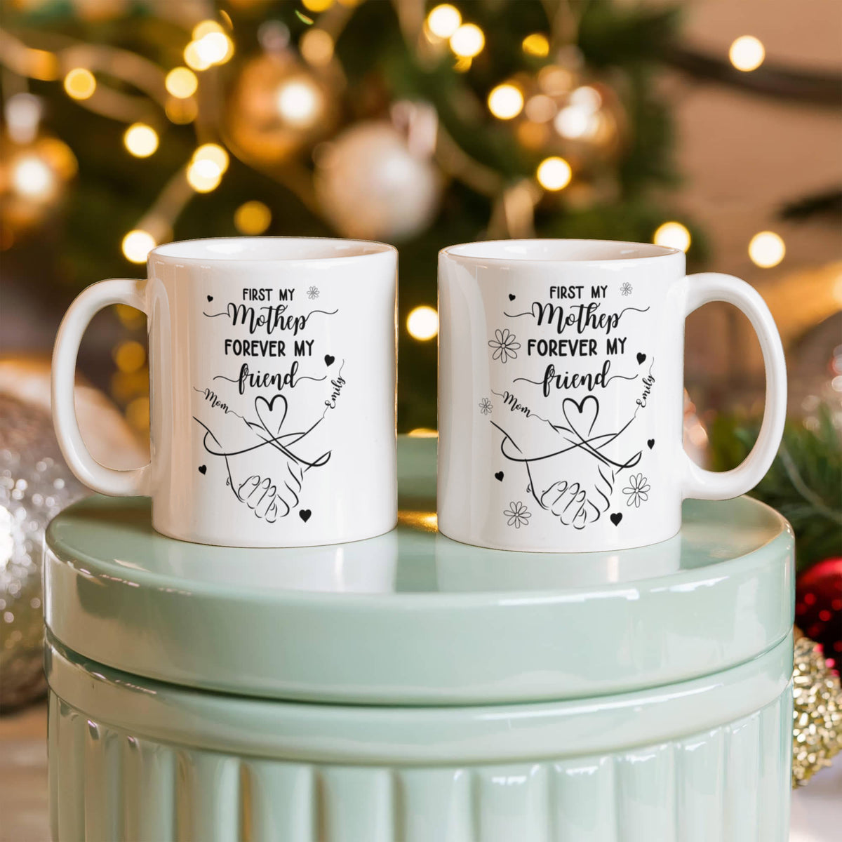 First My Mother, Forever My Friend – Personalized Mom & Daughter Mug