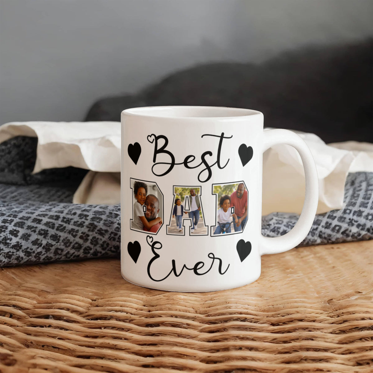 Personalized DAD Photo Collage Mug