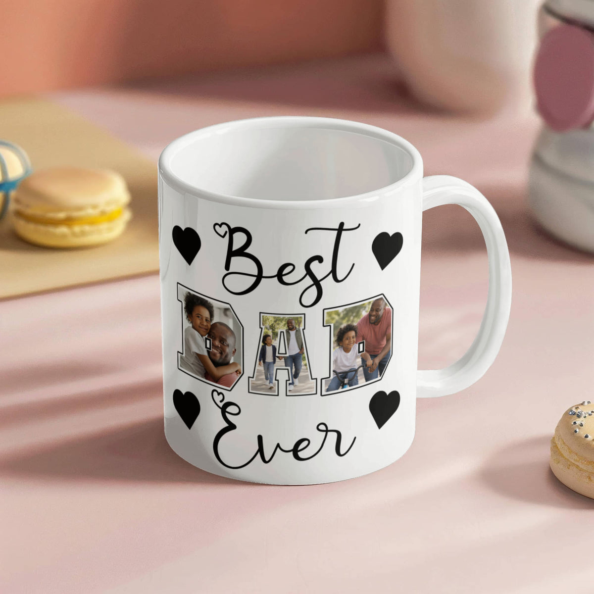 Personalized DAD Photo Collage Mug