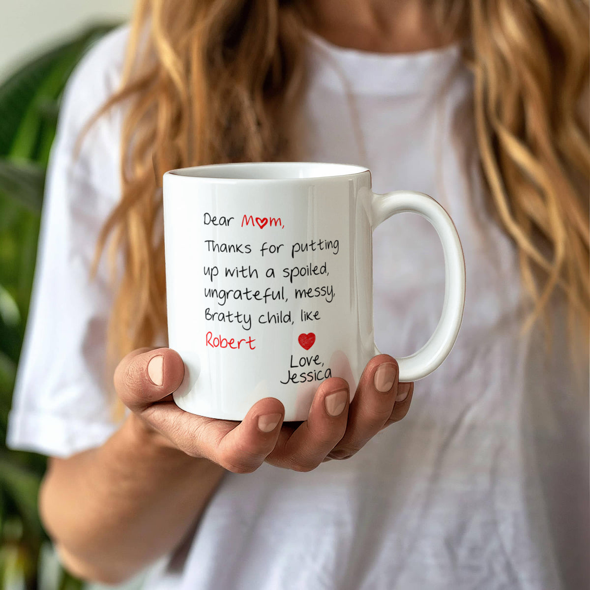 Thanks for Putting Up With Me – Personalized Mom Mug
