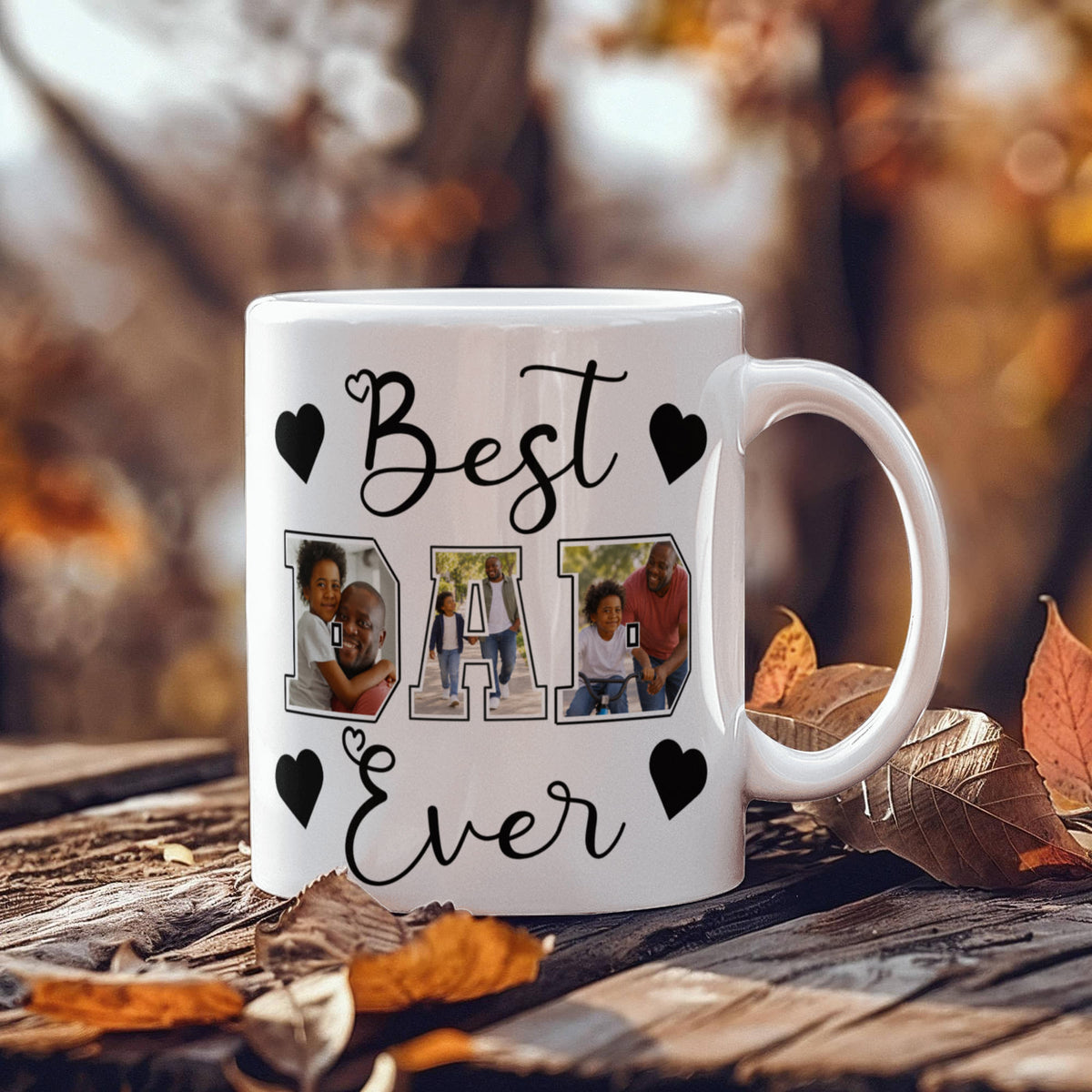 Personalized DAD Photo Collage Mug