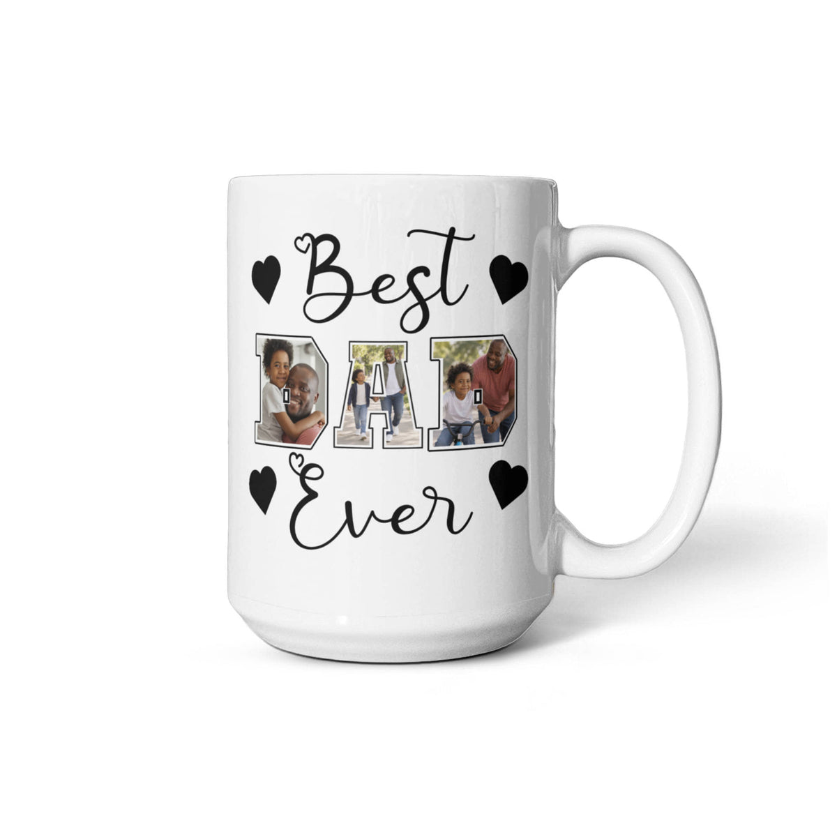 Personalized DAD Photo Collage Mug