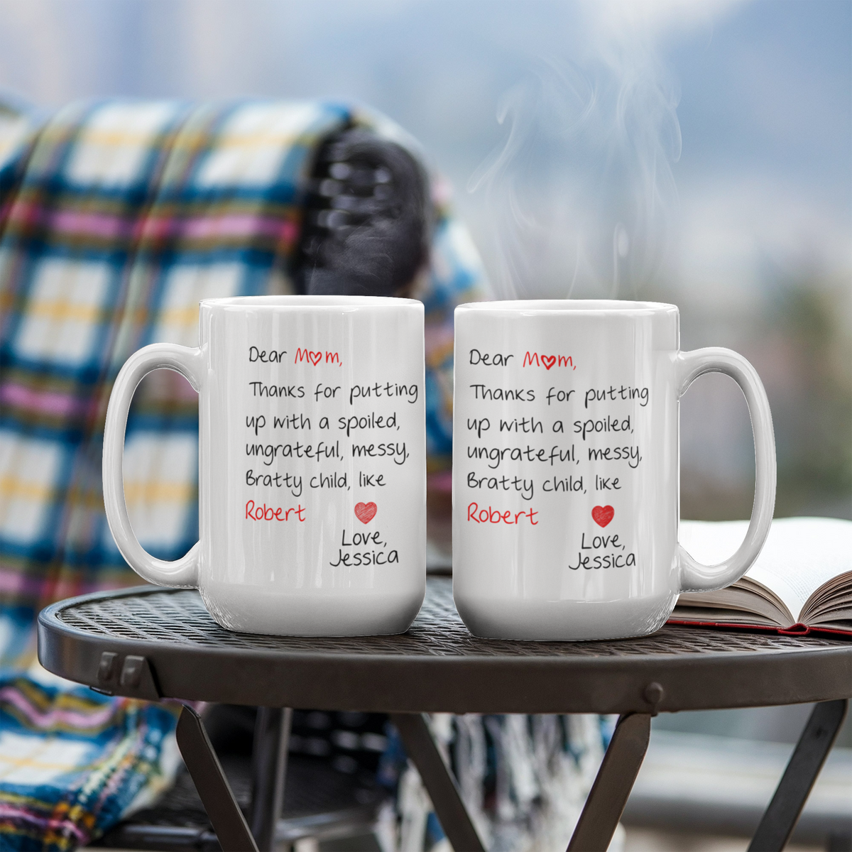 Thanks for Putting Up With Me – Personalized Mom Mug