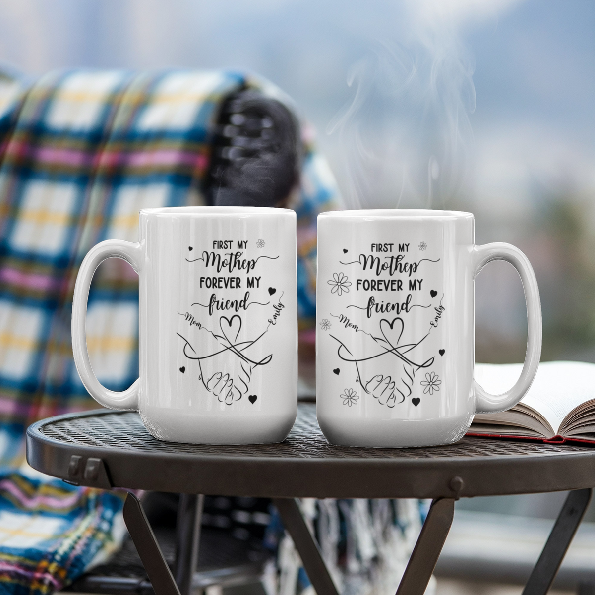 First My Mother, Forever My Friend – Personalized Mom & Daughter Mug