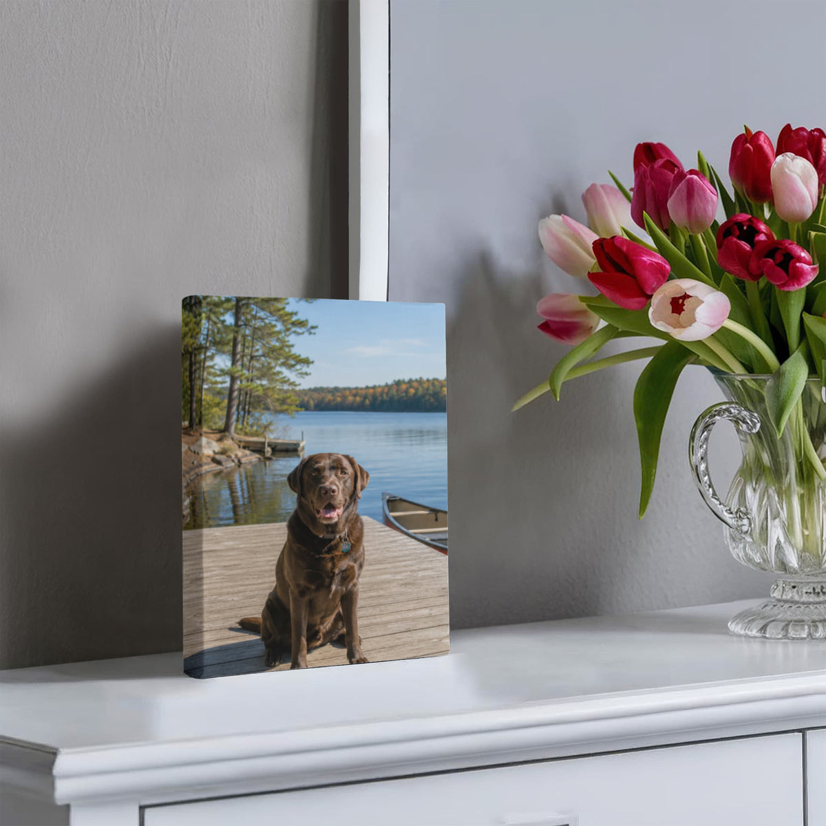 Custom  Pet Lovers Picture Wall Art Canvas