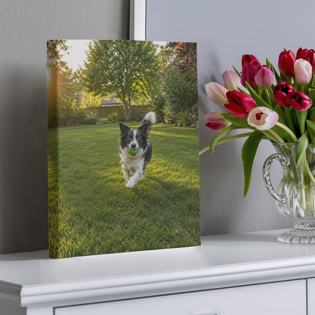 Custom  Pet Lovers Picture Wall Art Canvas