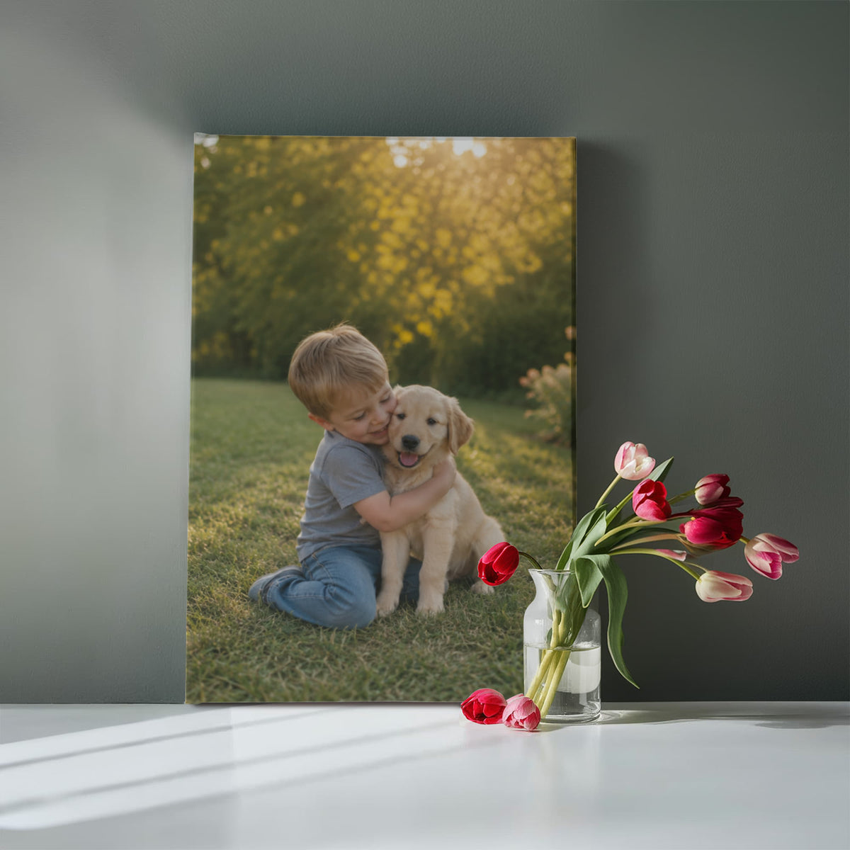Custom  Pet Lovers Picture Wall Art Canvas
