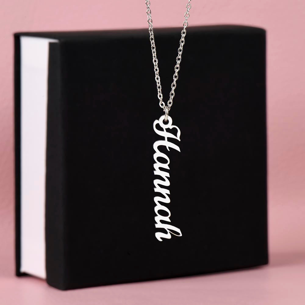 Personalized Multi-Name Vertical Necklace