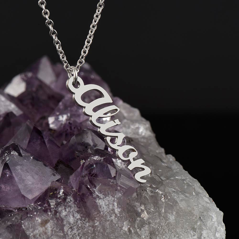 Personalized Multi-Name Vertical Necklace