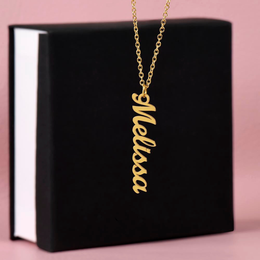 Personalized Multi-Name Vertical Necklace