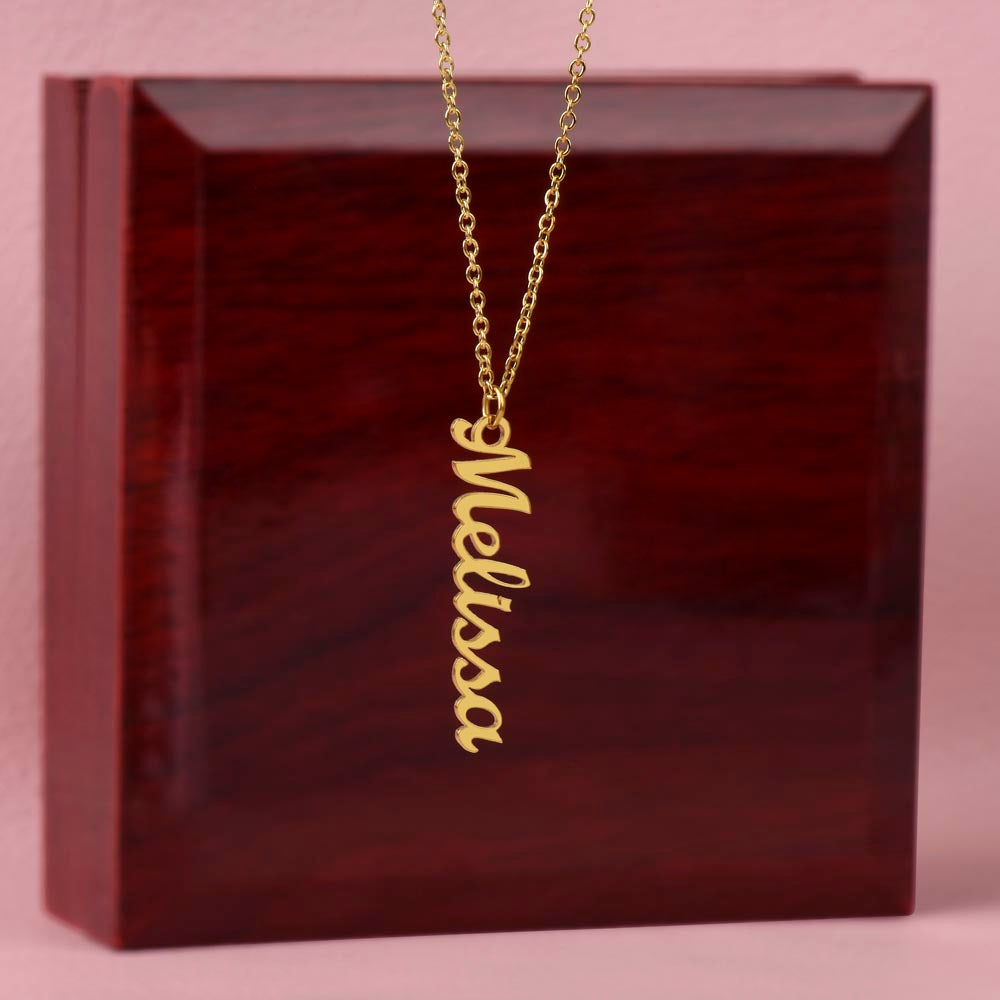 Personalized Multi-Name Vertical Necklace