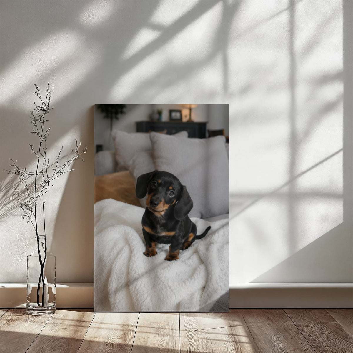 Custom  Pet Lovers Picture Wall Art Canvas