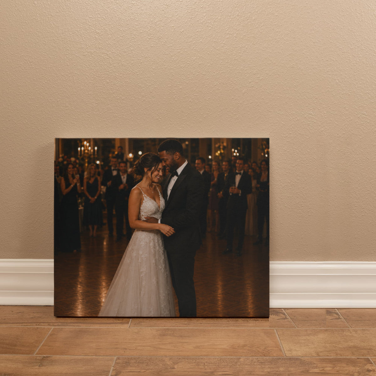 Personalized Wedding Photo Canvas – Custom Wedding Picture Wall Art & Anniversary Keepsake