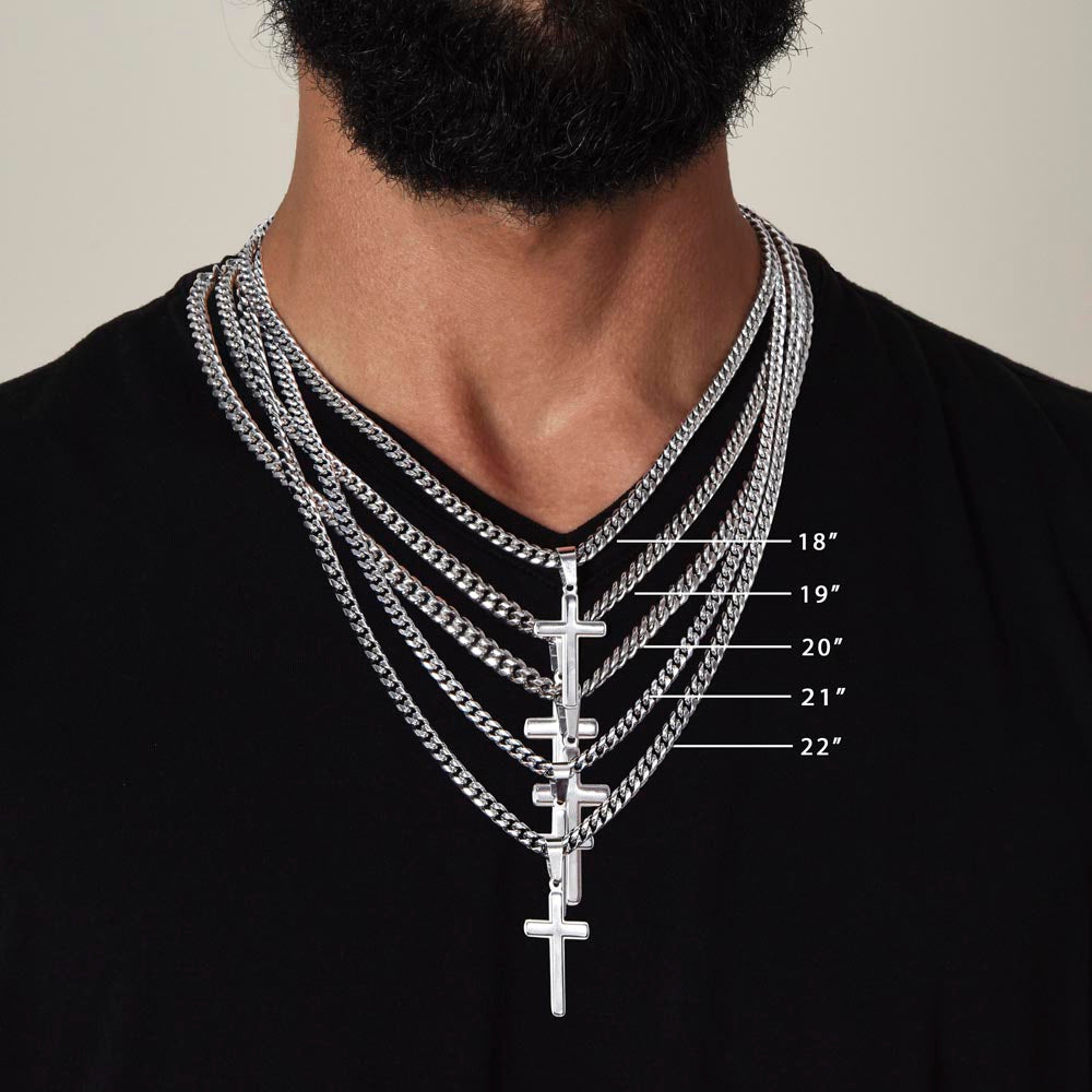 To My Husband – Forever Yours Cross Necklace from Wife