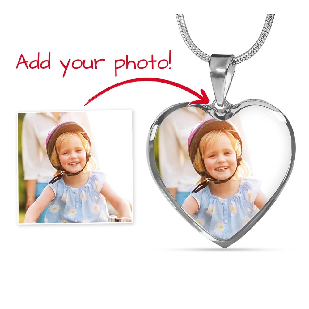 Add Your Own Photo Heart Pendant