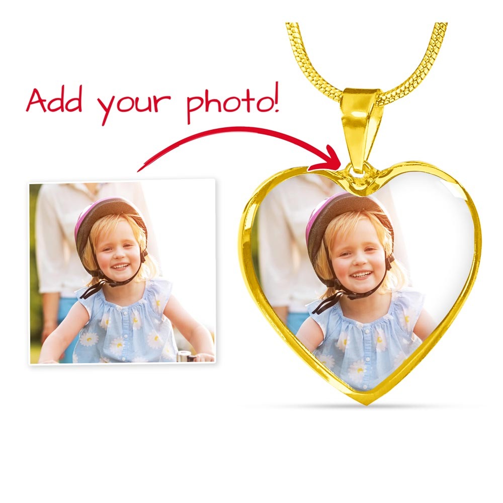 Add Your Own Photo Heart Pendant
