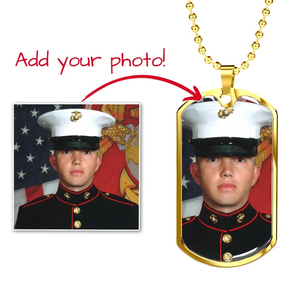 Add Your Own Photo Dog tag Necklace