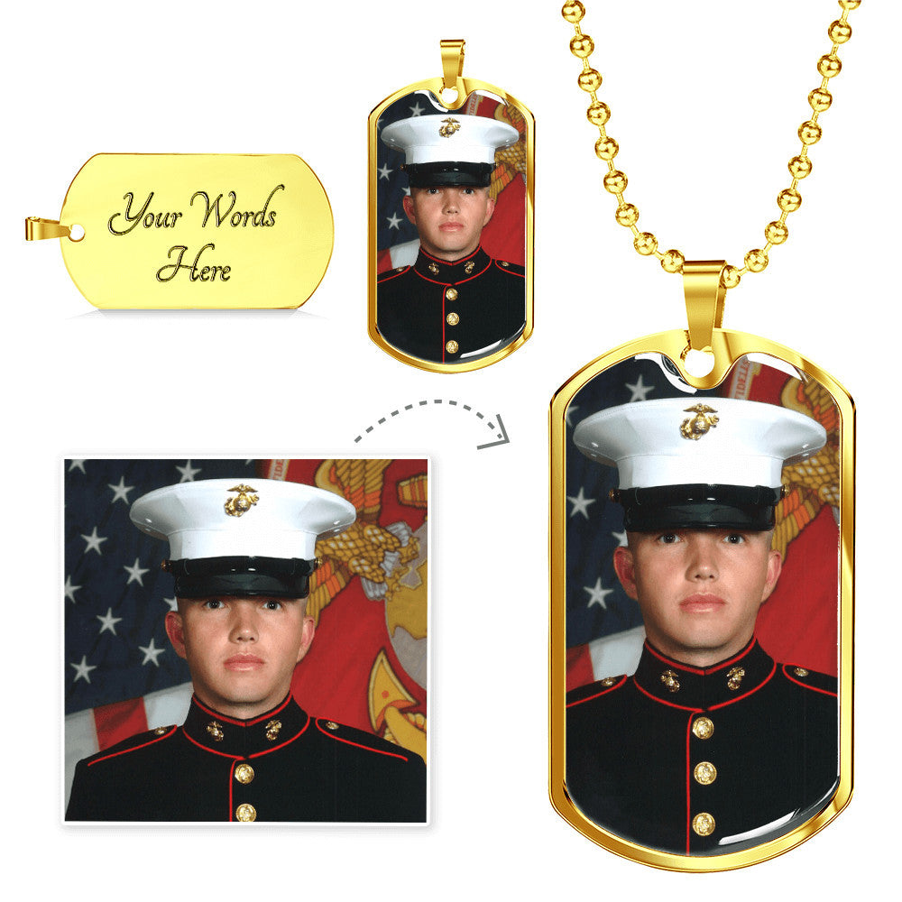 Add Your Own Photo Dog tag Necklace